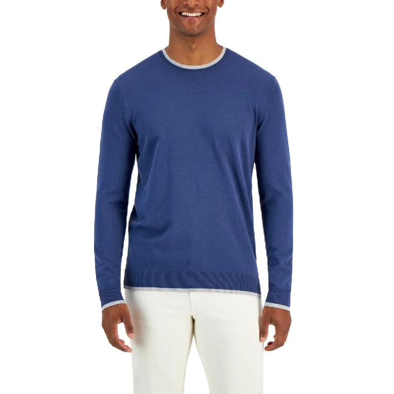 Soft Neutrals Alfani Mens Crewneck Casual Pullover Sweater