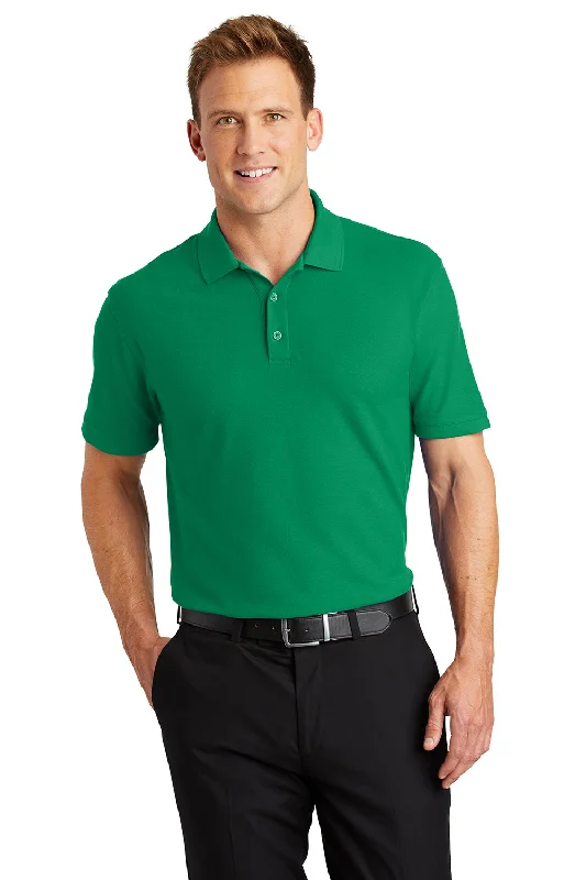 Sleek Neutrals Port Authority Mens Core Classic Short Sleeve Polo Shirt - Bright Kelly Green