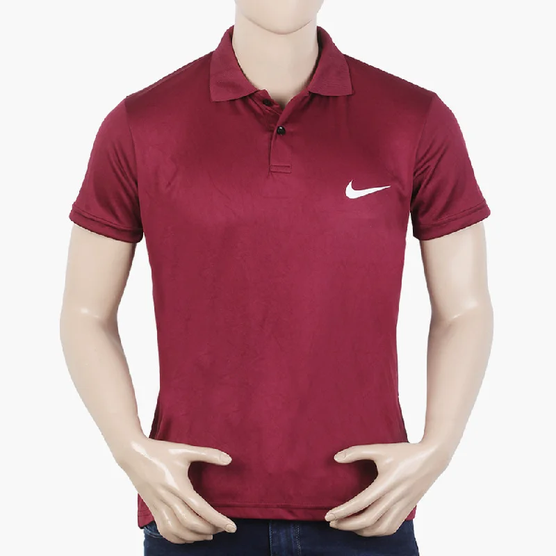 Sophisticated Tailoring Men's Half Sleeves Polo T-Shirt - Maroon