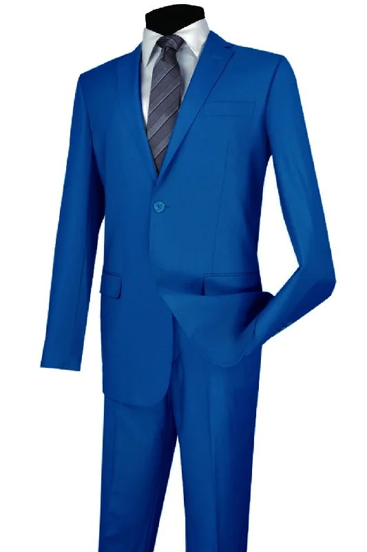 Casual Essentials Vinci "Lucca" French Blue Slim Fit Suit