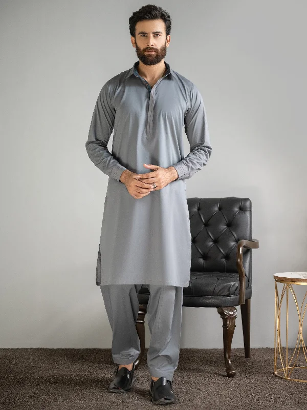 Elevated Fashion Cotton Suit-Embroidered