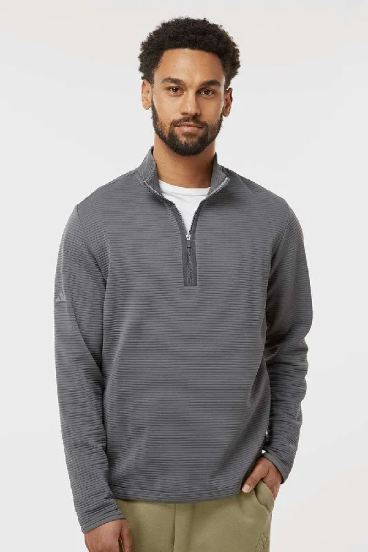 Elegant Prints Adidas Mens Spacer 1/4 Zip Sweatshirt - Grey