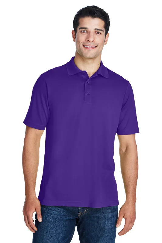 Rugged Fit Core 365 Mens Origin Performance Moisture Wicking Short Sleeve Polo Shirt - Campus Purple