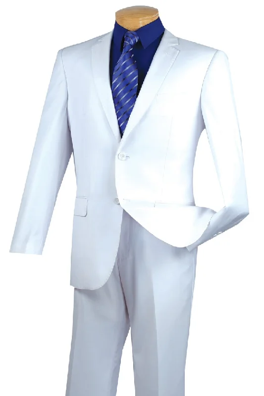 Urban Sporty Vinci "Lucca" White Slim Fit Suit