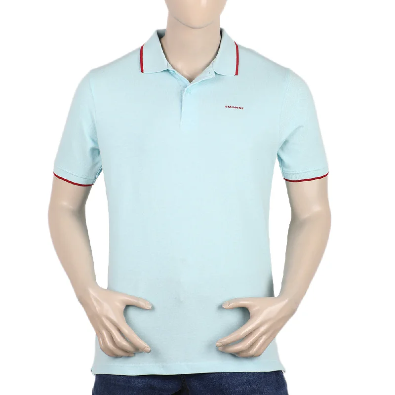 Modern Statement Eminent Men's Polo Half Sleeves T-Shirt - Sky Blue