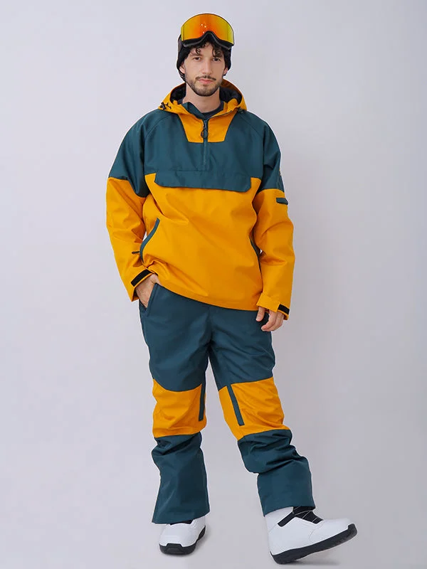 Retro Smart Men's Snowverb Alpine Ranger Colorblock Anorak Snowsuits