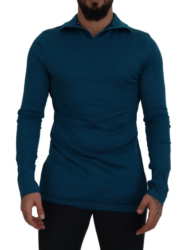 Elegant Casual Dolce & Gabbana Elegant Cotton Pullover Men's Sweater