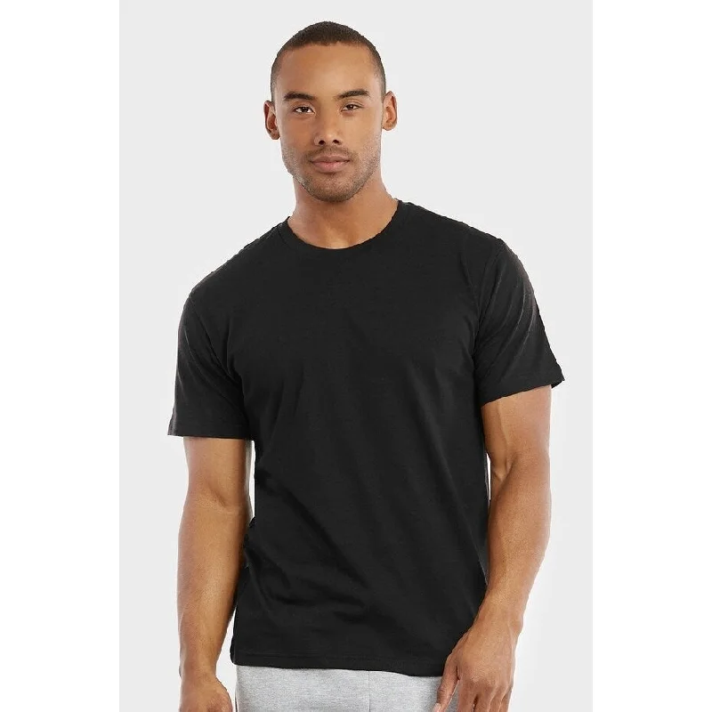 Elevated Monochrome Men's Crew Neck Solid Cotton Lightweight T Shirt 3-PACK