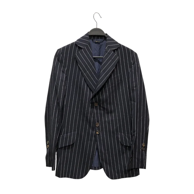 Monochrome Essentials Vivienne Westwood MAN/Tailored Jkt/44/Navy/Wool/Stripe/S25BN0353