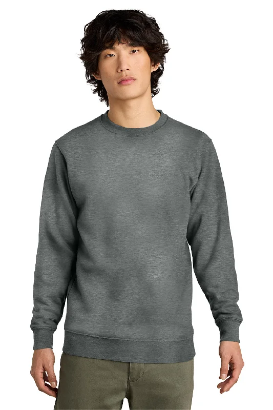 Rugged Elegance District Mens Very Important Fleece Crewneck Sweatshirt - Grey Frost