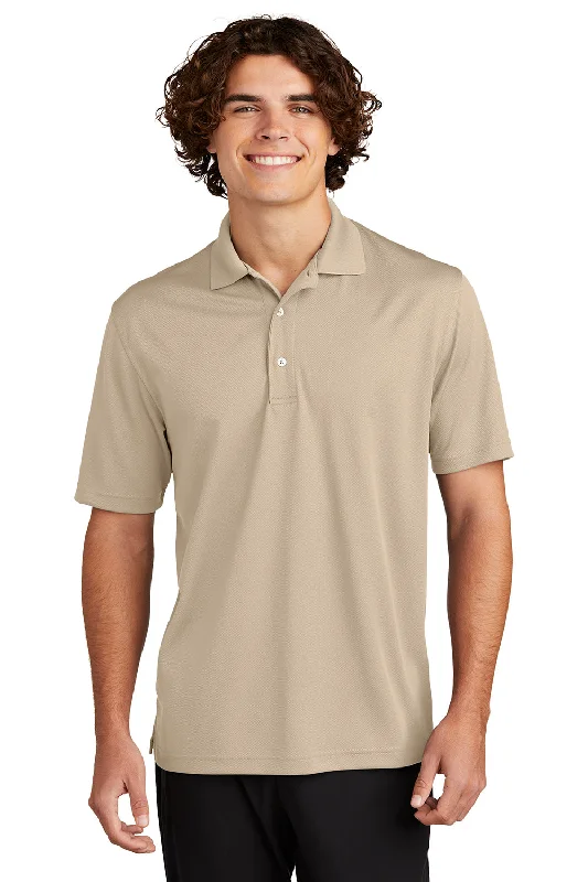 Classic Statement Sport-Tek Mens Dri-Mesh Moisture Wicking Short Sleeve Polo Shirt - Sandstone