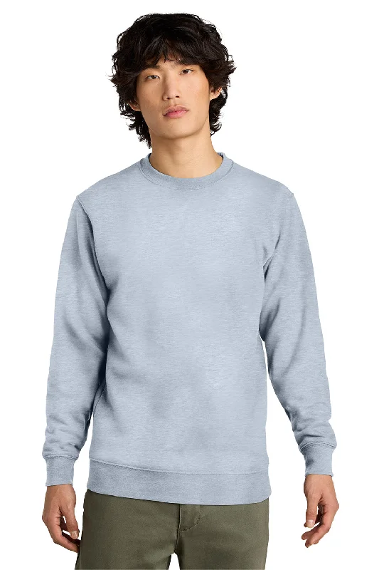 Earthy Casual District Mens Very Important Fleece Crewneck Sweatshirt - Heather Light Grey