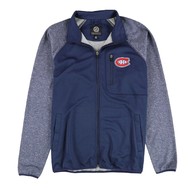 Minimal Earthy NHL Mens Montreal Canadiens Track Jacket, Blue, Large (Regular)