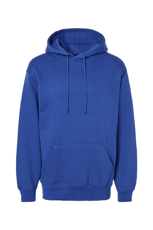 Everyday Essentials Badger Mens Hooded Sweatshirt Hoodie w/ Pouch Pocket - Royal Blue - Closeout