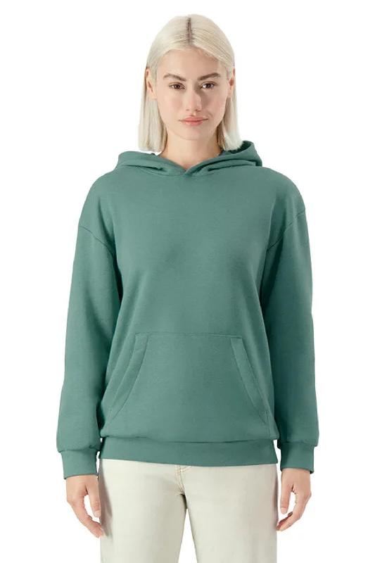 Soft Layers American Apparel Mens ReFlex Fleece Hooded Sweatshirt Hoodie w/ Pouch Pocket - Arctic Green