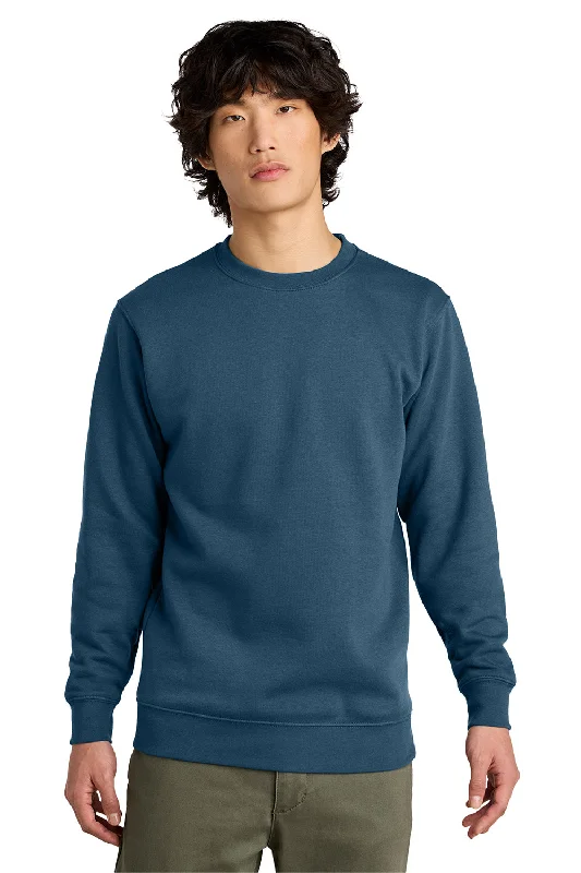 Classic Edge District Mens Very Important Fleece Crewneck Sweatshirt - Neptune Blue