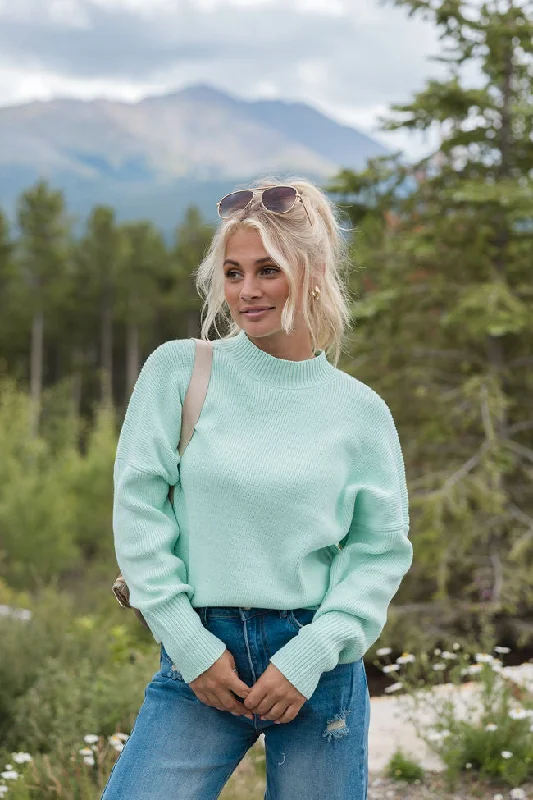 A Great Escape Mint Oversized Sweater