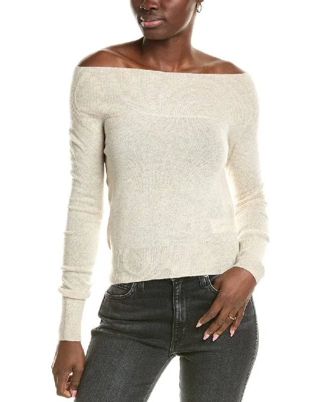 Brodie Cashmere Wool & Cashmere-Blend Off The Shoulder Jumper