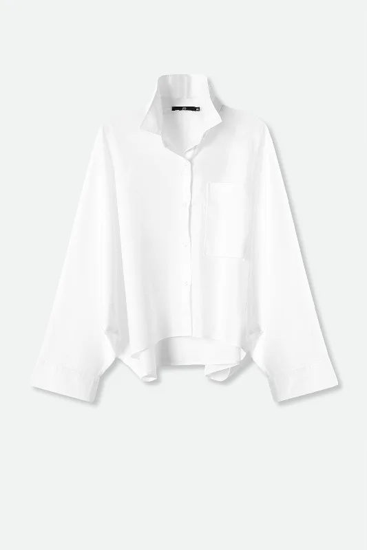 OPHELIA OVERSIZED DOLMAN SHIRT IN COTTON POPLIN