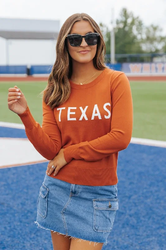 Texas Game Day Crew Neck Sweater - FINAL SALE