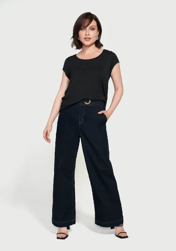 Sandra Grommet Jean | Wide (Rinse Wash)