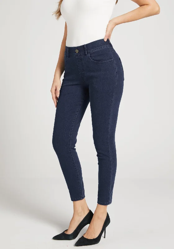 Signature Mid-Rise Denim | Skinny (Dark Indigo)