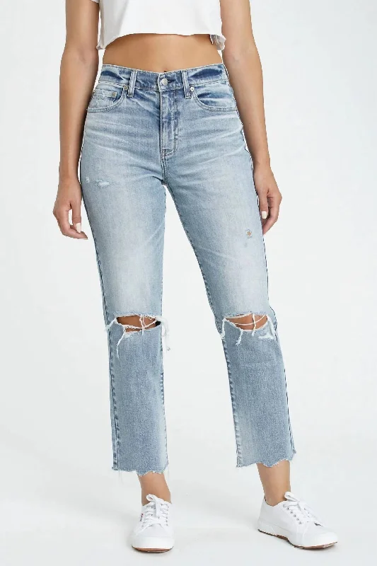 Women's Straight Up High Rise Straight Jeans In Lost Girl