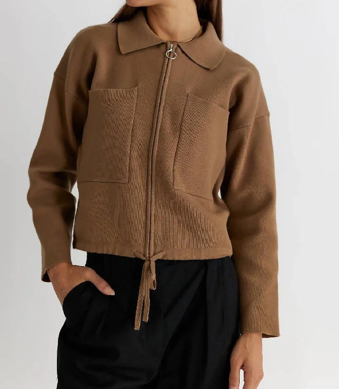 Flor Jacket In Khaki