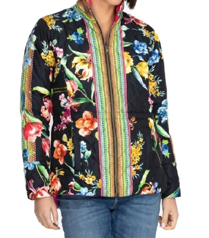 Maydi Parka Reversible Jacket In Multi