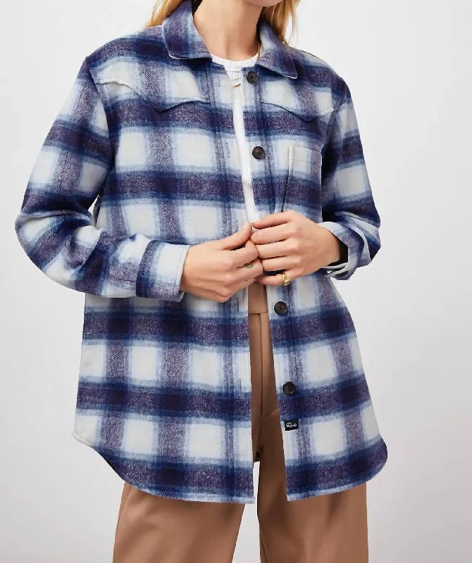 Women's Tripp Shirt Jacket In Azure Sapphire