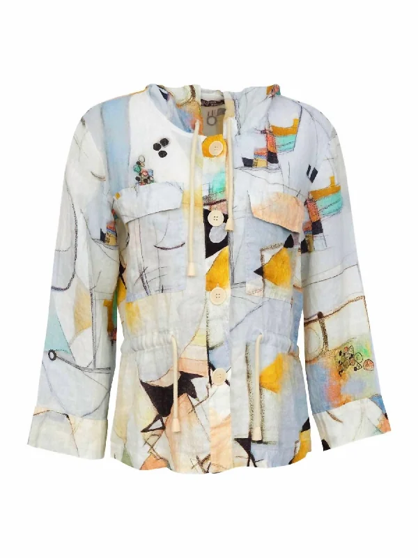 Women's Untitled 9 Linen Jacket In Multi