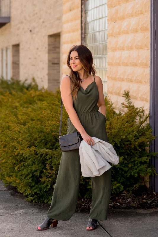 Subtle Textured Relaxed Jumpsuit