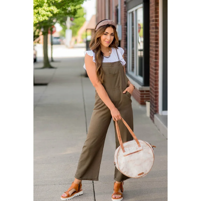 Tie Strap Pocket Accent Jumpsuit