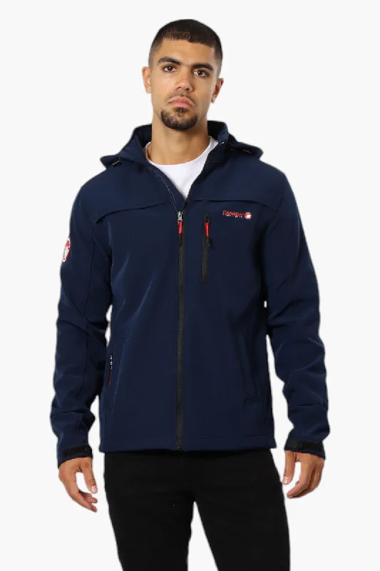 Canada Weather Gear Hooded Fleece Lined Lightweight Jacket - Navy