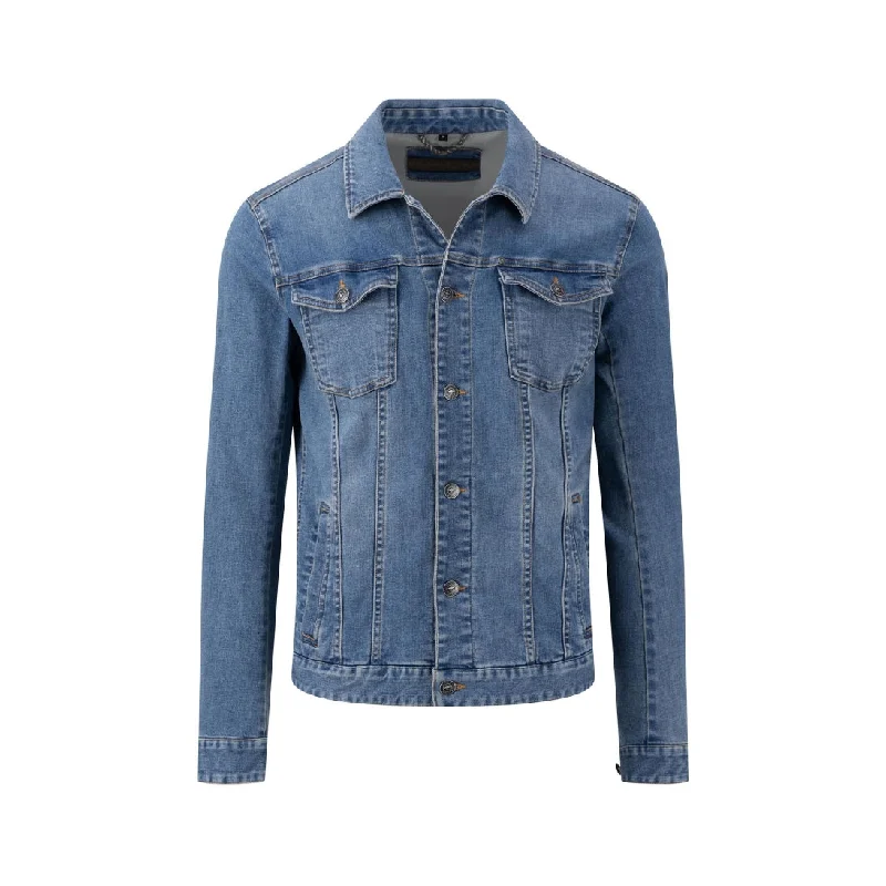 Fynch-Hatton Denim Jacket Trucker Regular Fit 14022617 Mid Blue