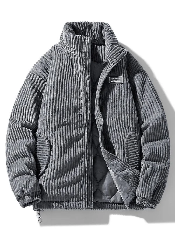 Quilted Lined Corduroy Coat