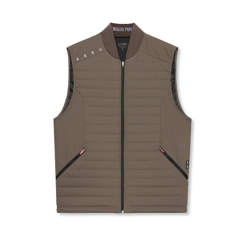 0720. Waterproof Insulated Run Vest  - Deep Taupe