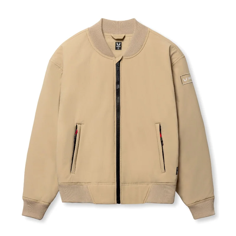 0858. Ripstop Insulated Bomber Jacket - Khaki