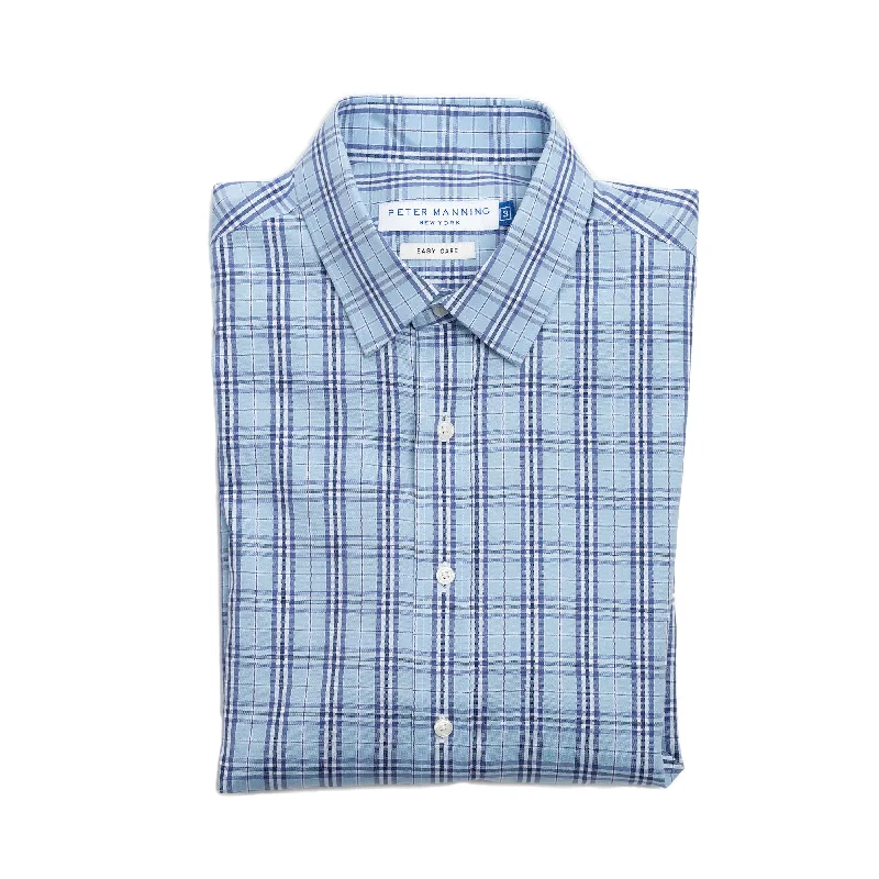 Easy Care Everyday Shirt - Blue Plaid