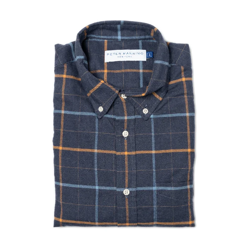 Everyday Flannels - Navy Windowpane