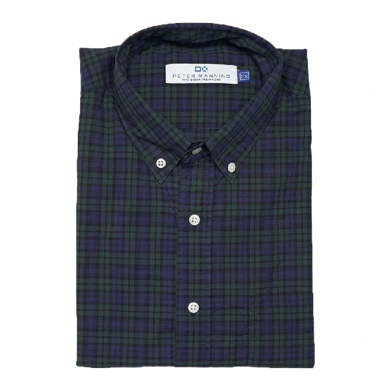 Everyday Stretch Oxford Slim Fit -  Black Watch Plaid