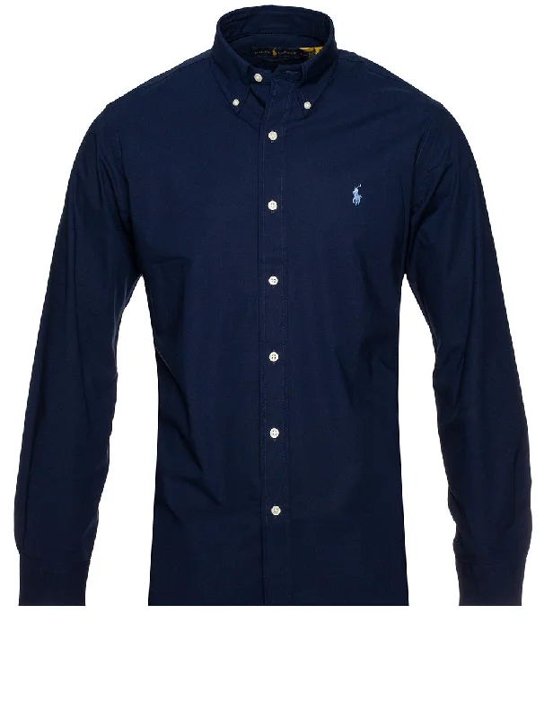 Plain Navy B/d Shirt Navy