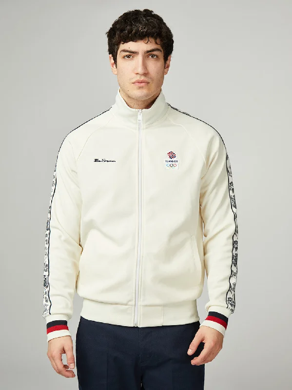 Team GB Taped Track Top - Ivory