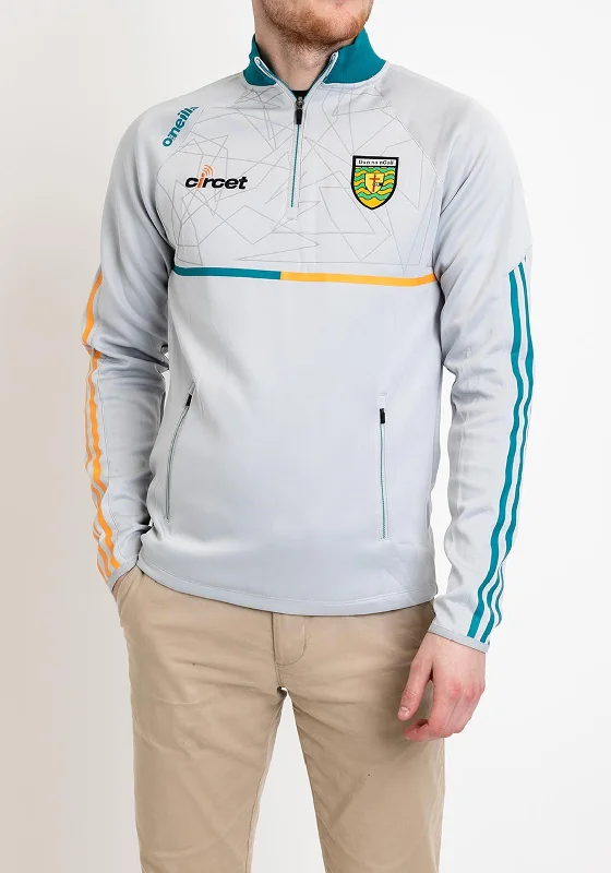 O’Neills Donegal GAA Dolmen 244 Half Zip Top, Silver