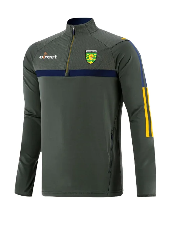 O’Neills Donegal GAA Peak 184 Brushed Half Zip Top, Green