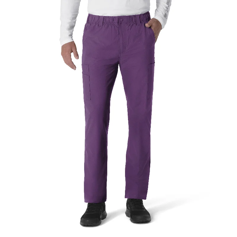 Modern Grunge Carhartt Force Essentials Men's Straight Leg Cargo Scrub Pant - Eggplant