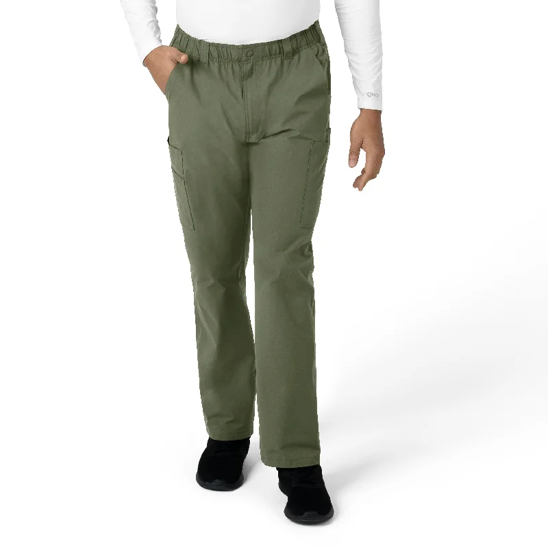 Rugged Prints Carhartt Force Essentials Men's Straight Leg Cargo Scrub Pant - Olive