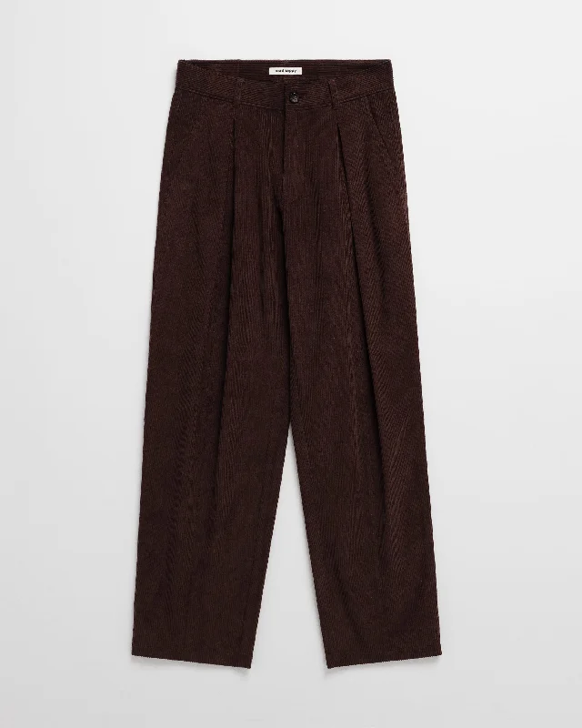 Rugged Street Pleated Front Corduroy Pant