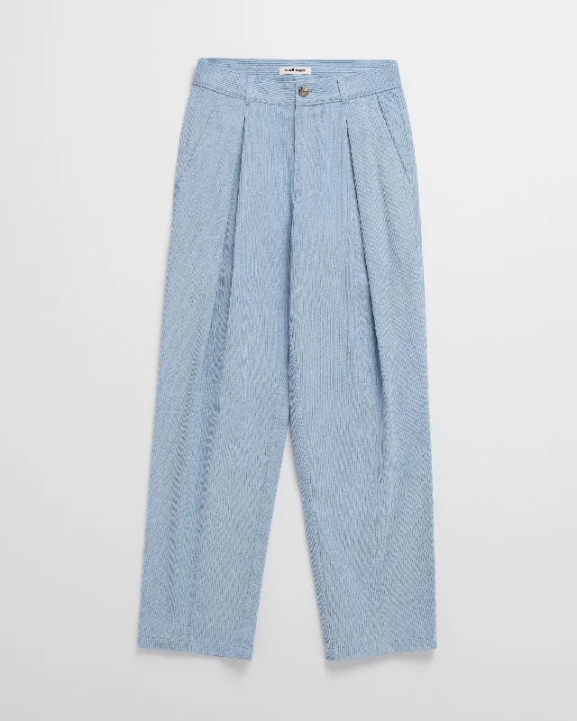 Retro Elegance Pleated Front Corduroy Pant