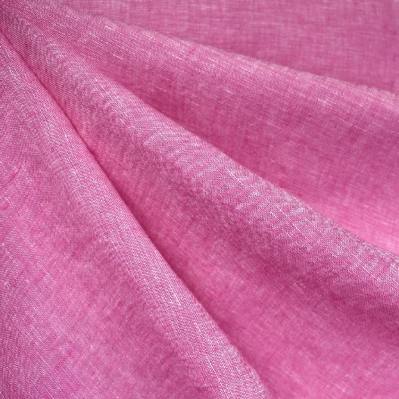 Layered Utility Soft Washed Yarn Dye Linen Pink